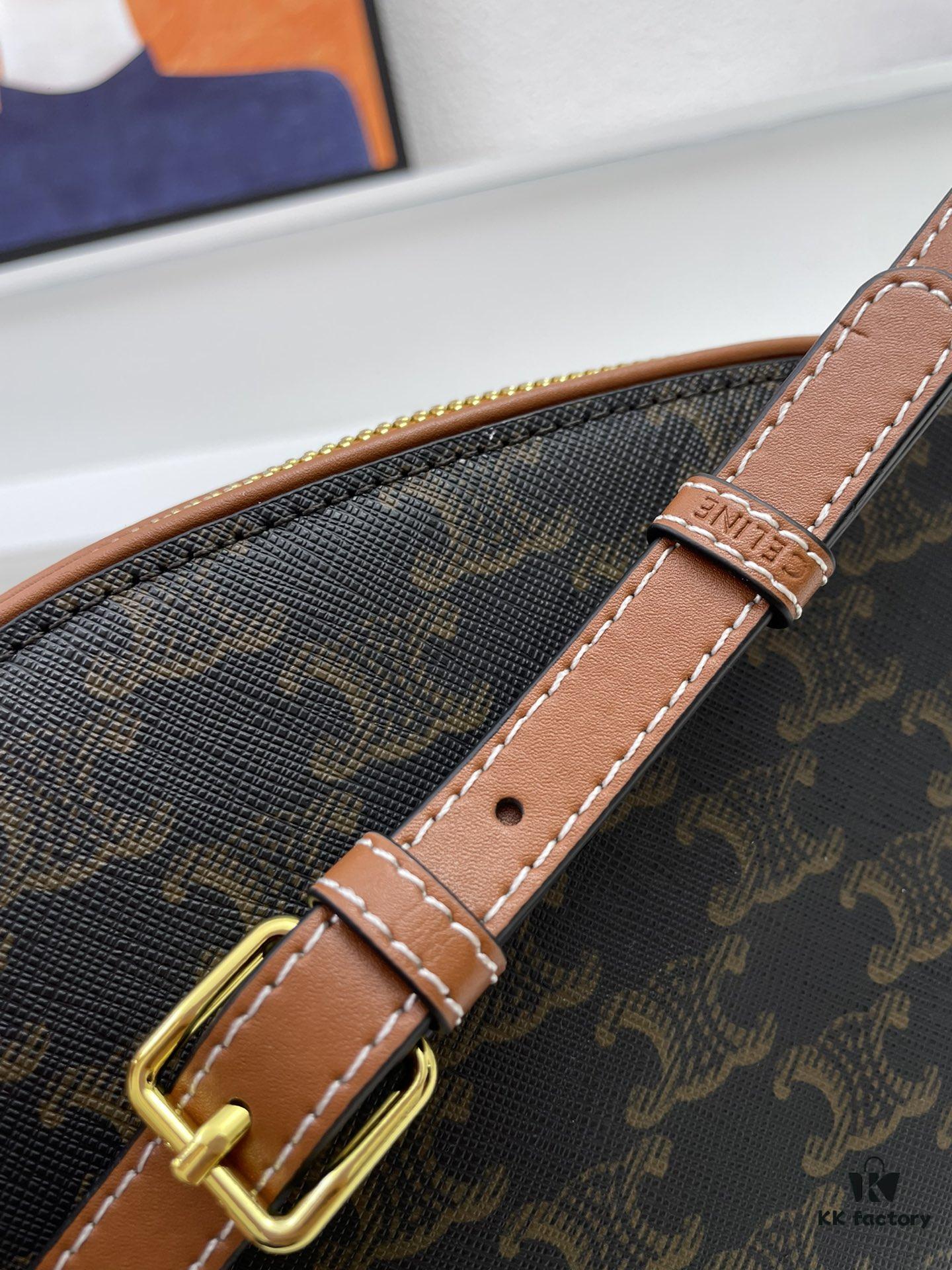 CELINE New Arrival Shell Bag, Zipper Closure, Shoulder Crossbody