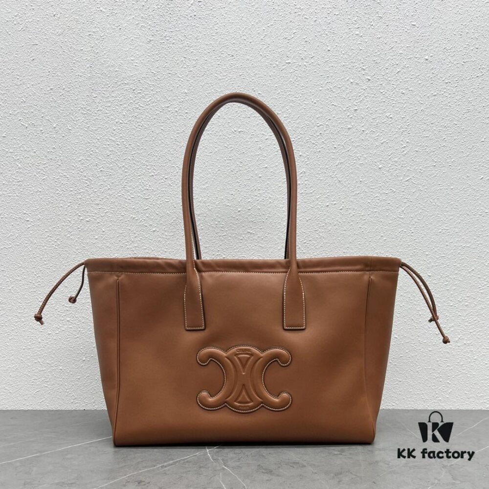 CELINE Early Autumn CABAS TRIOMPHE Drawstring Tote Bag