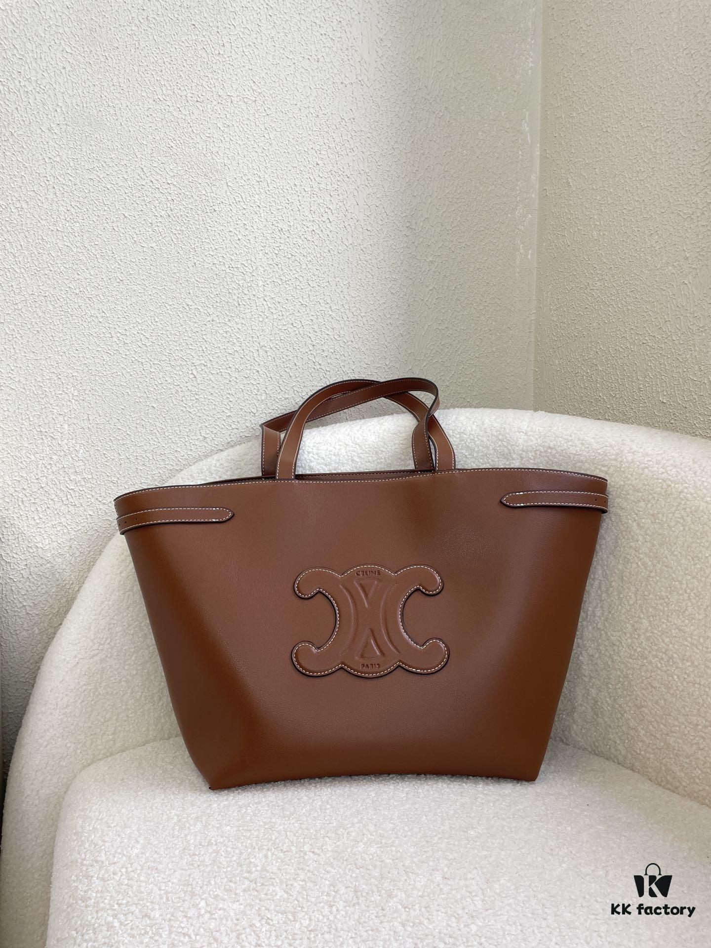 CELINE | CABAS ANAÏS Grainy Calfskin Leather Handbag