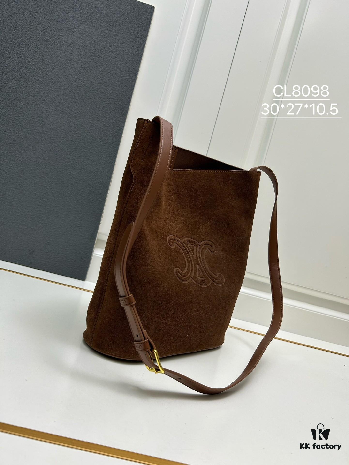 Upgraded Release 💯💯 Celine Fall/Winter New Arrival Suede Soft Cowhide Underarm Bag Size 30*27*10.5 Adjustable Shoulder Strap