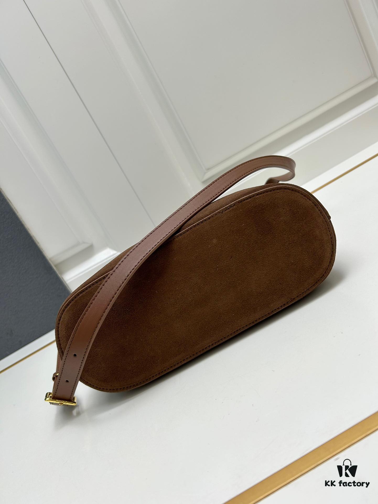 Upgraded Release 💯💯 Celine Fall/Winter New Arrival Suede Soft Cowhide Underarm Bag Size 30*27*10.5 Adjustable Shoulder Strap