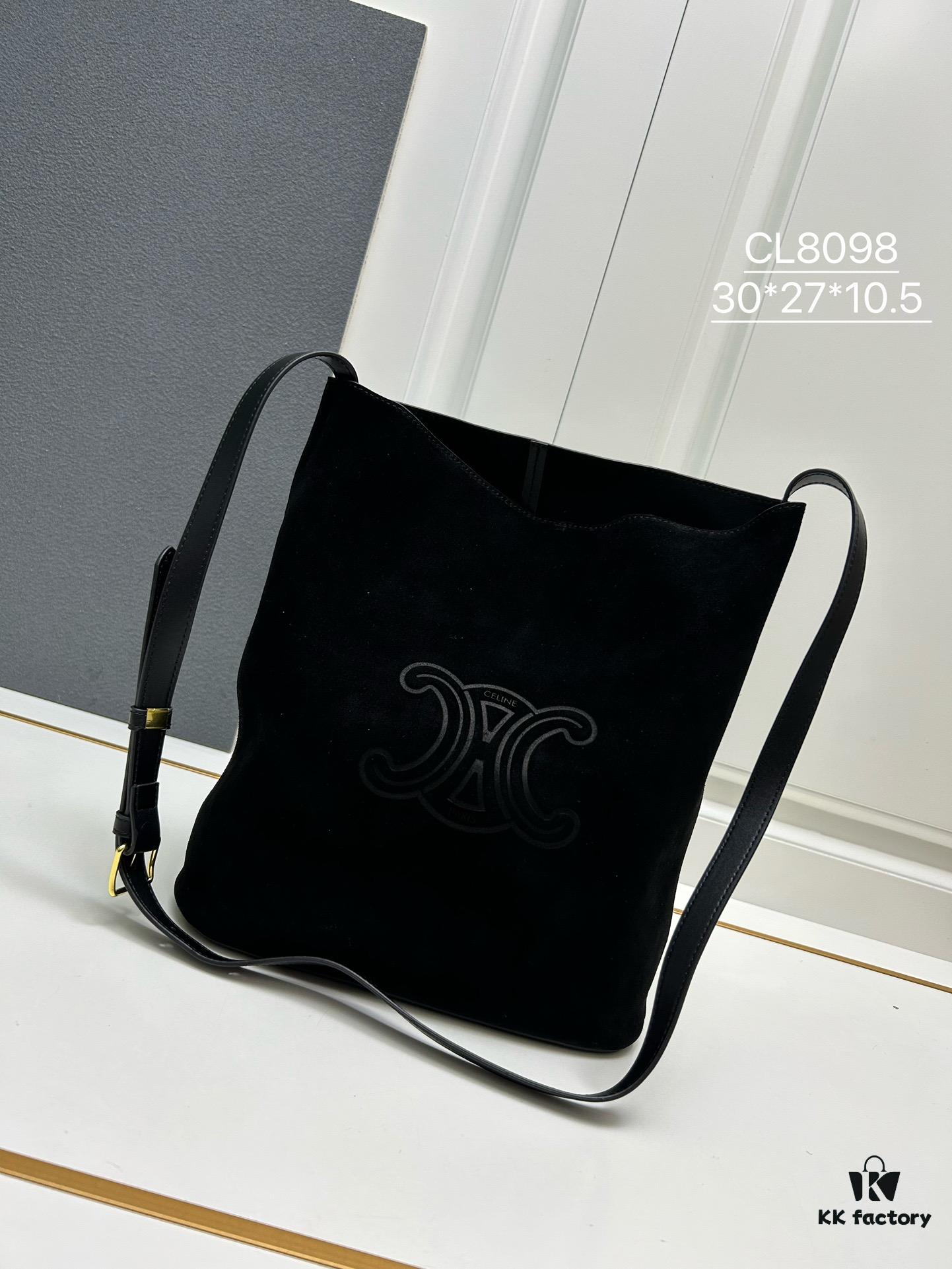 Upgraded Release Celine Fall/Winter New Arrival Suede Soft Cowhide Underarm Bag Size 30*27*10.5 Adjustable Shoulder Strap