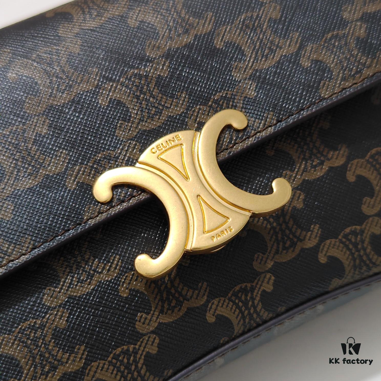 Celine TEEN LOLA Shiny Cowhide Leather Handbag Latest Version