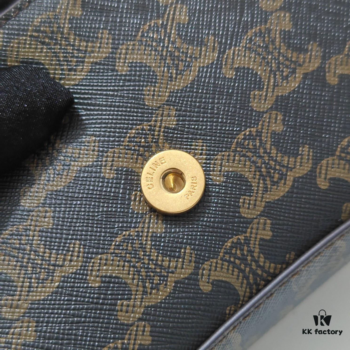 Celine TEEN LOLA Shiny Cowhide Leather Handbag Latest Version