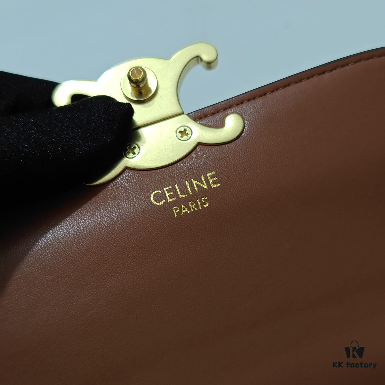 Celine TEEN LOLA Shiny Cowhide Leather Handbag Latest Version