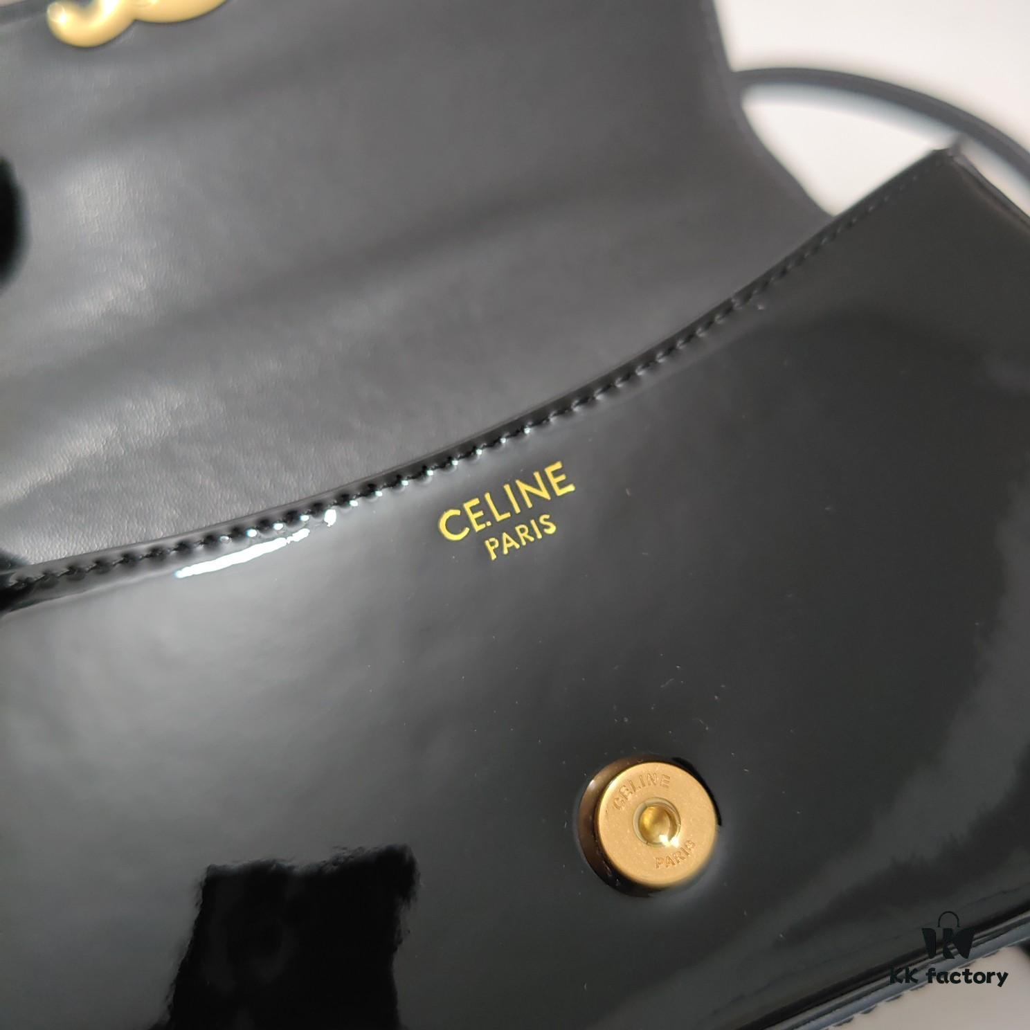 Celine Latest Style TEEN LOLA Shiny Calf Leather Handbag