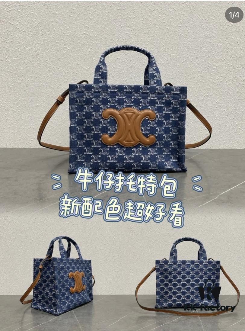 Celine Denim Tote Bag