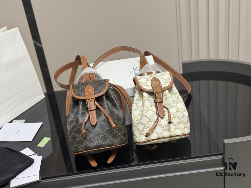 Celine Leather Backpack in Cowhide - Large Size