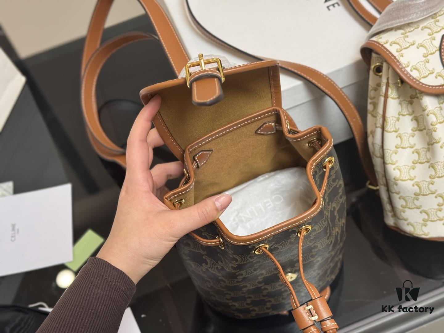 Celine Leather Backpack in Cowhide - Large Size