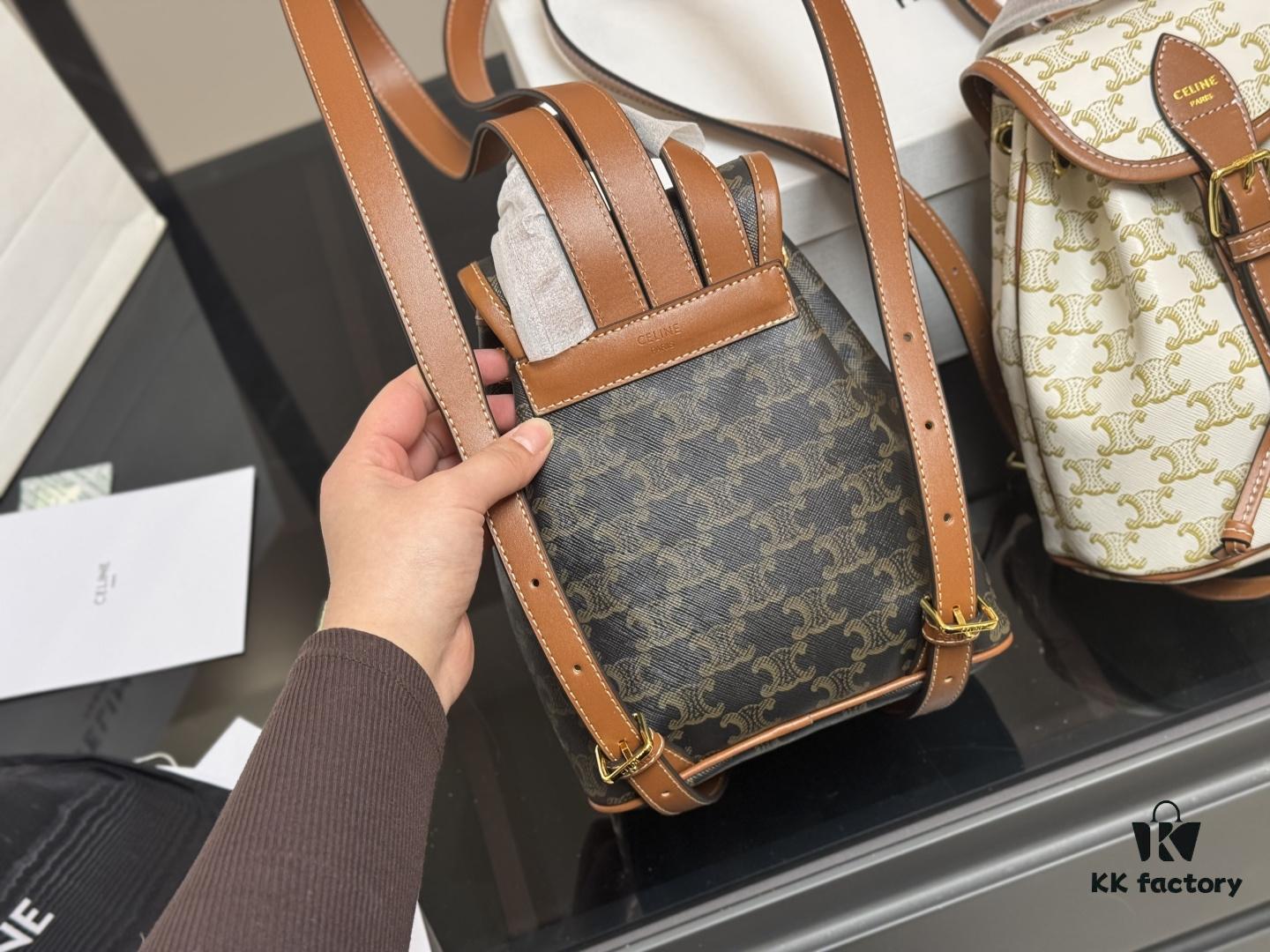 Celine Leather Backpack in Cowhide - Large Size