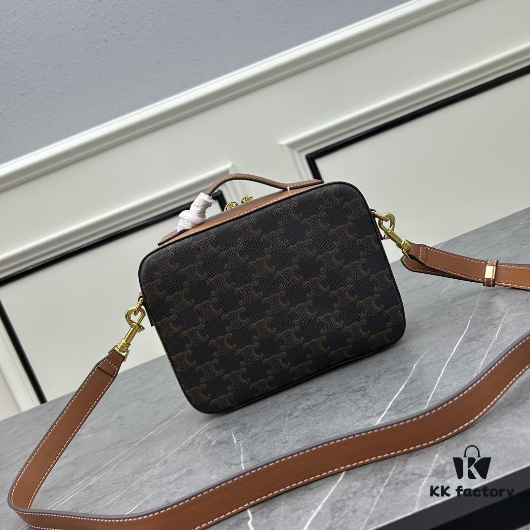 Celine TRIOMPHE Print Camera Bag