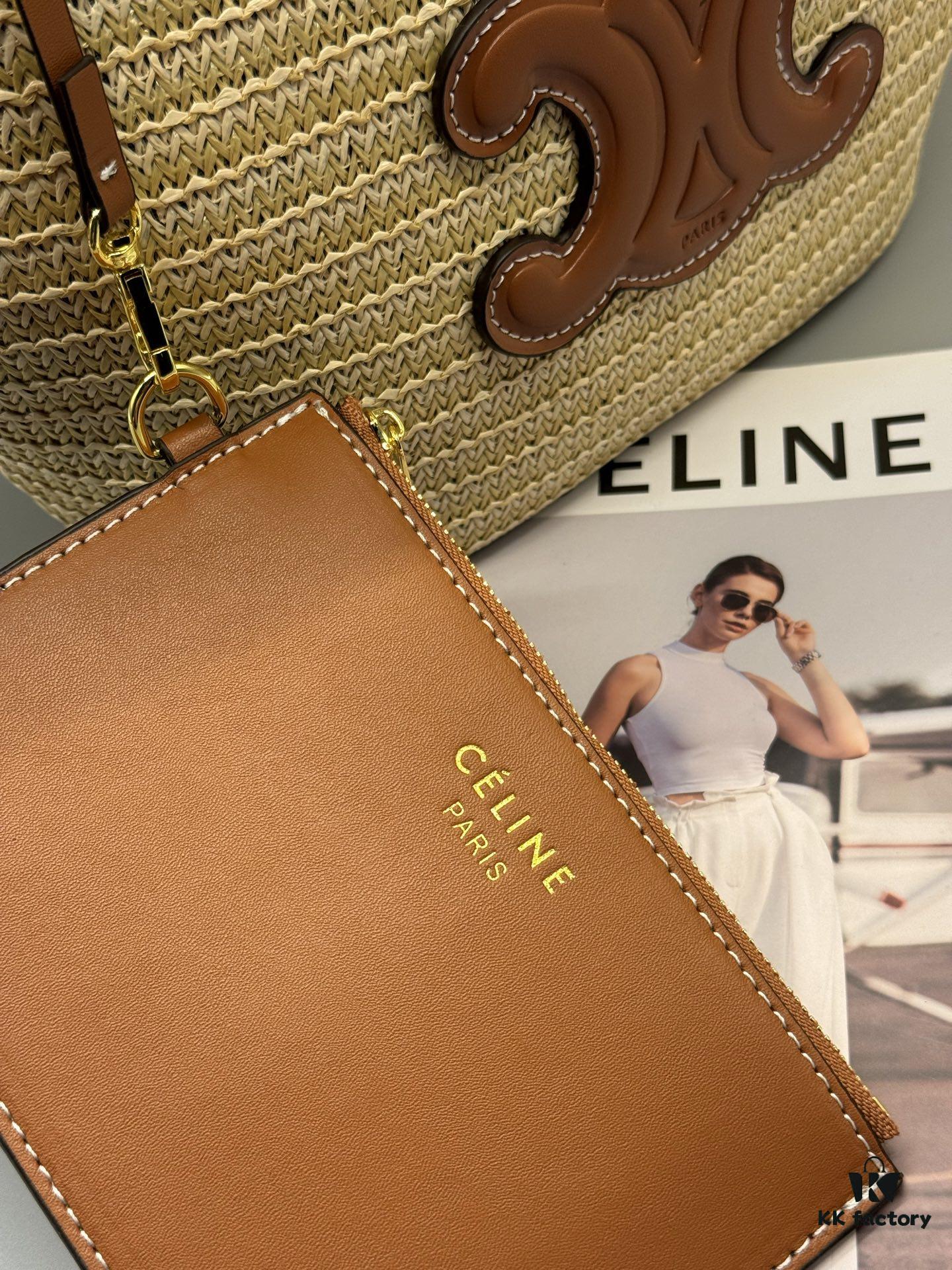 Celine New 💫 This tote bag is handcrafted from raffia tree fibers unique to Morocco, a must-have for summer vacations ⛱️
