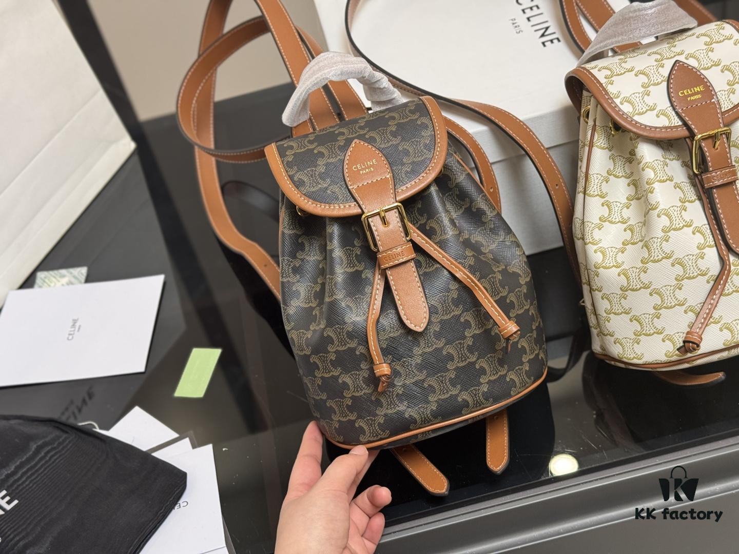 Celine Leather Backpack in Cowhide - Large Size