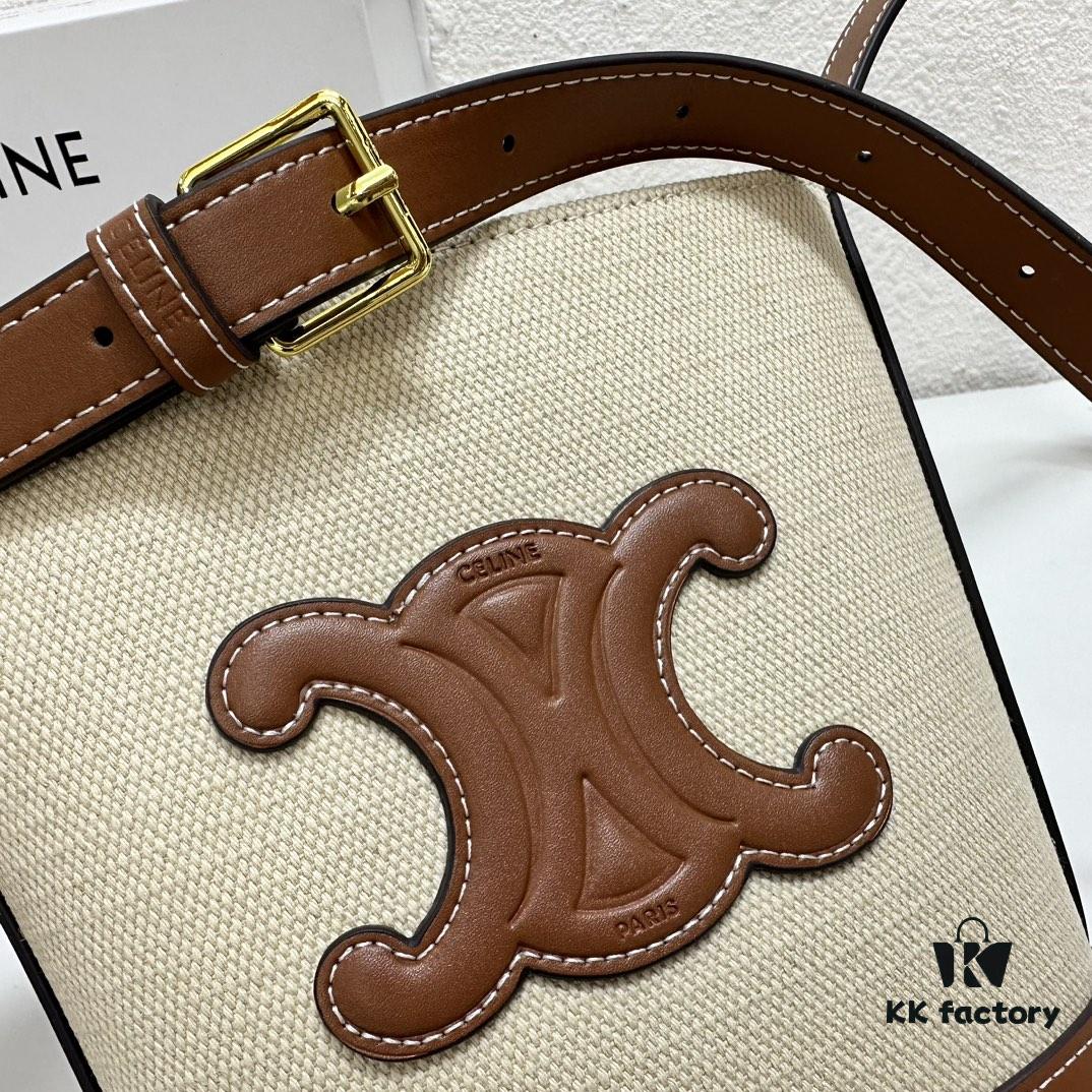 Celine Extra Mini Bucket Bag, New Arrival, Early Spring Collection, Exquisitely Compact, Smooth Calfskin Leather, Fits Phone and Small Essentials