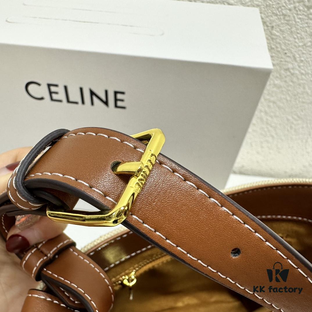 Celine Extra Mini Bucket Bag, New Arrival, Early Spring Collection, Exquisitely Compact, Smooth Calfskin Leather, Fits Phone and Small Essentials