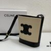 Celine Extra Mini Bucket Bag, New Arrival for Early Spring, Delicately Compact with Canvas and Cowhide Leather, Fits Phone and Small Essentials