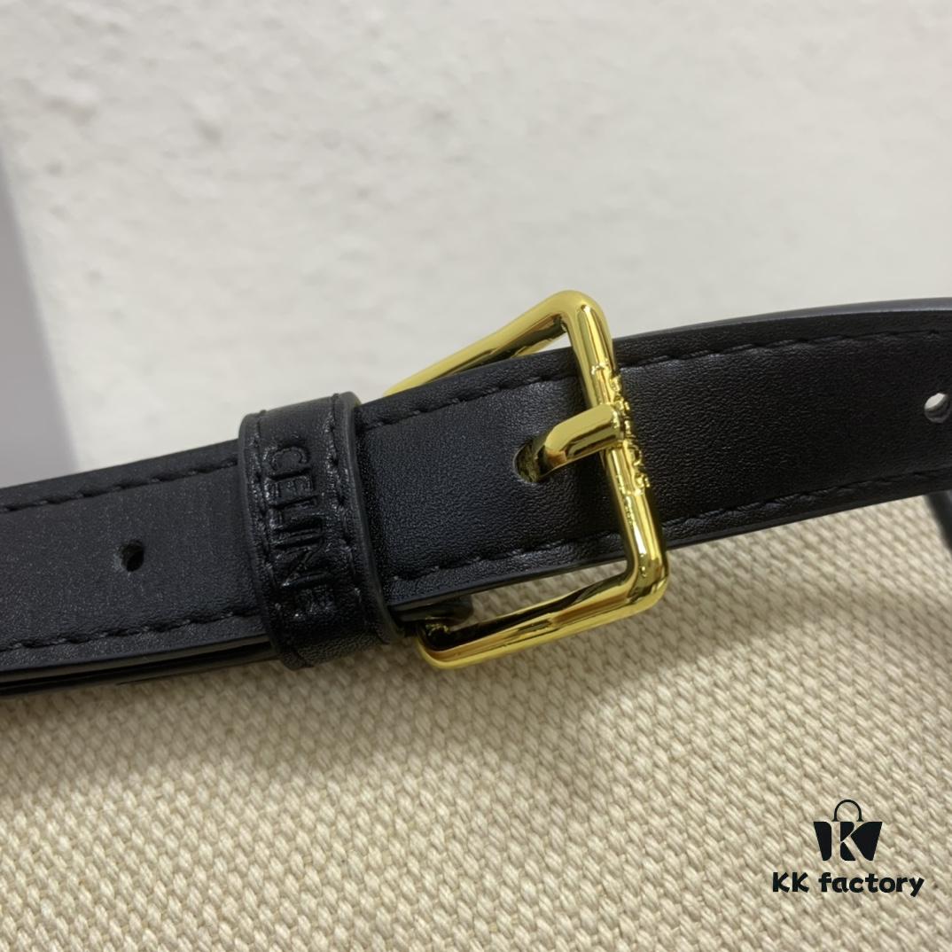 Celine Extra Mini Bucket Bag, New Arrival for Early Spring, Delicately Compact with Canvas and Cowhide Leather, Fits Phone and Small Essentials