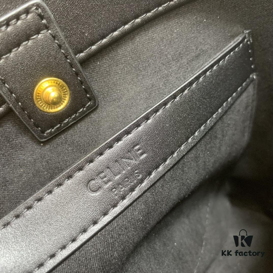 Celine Extra Mini Bucket Bag, New Arrival for Early Spring, Delicately Compact with Canvas and Cowhide Leather, Fits Phone and Small Essentials