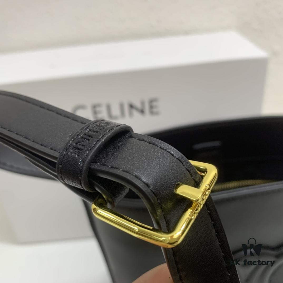 Celine Ultra Mini Bucket Bag, New Arrival, Early Spring Collection, Exquisitely Compact, Smooth Calfskin Leather, Fits Phone and Small Essentials