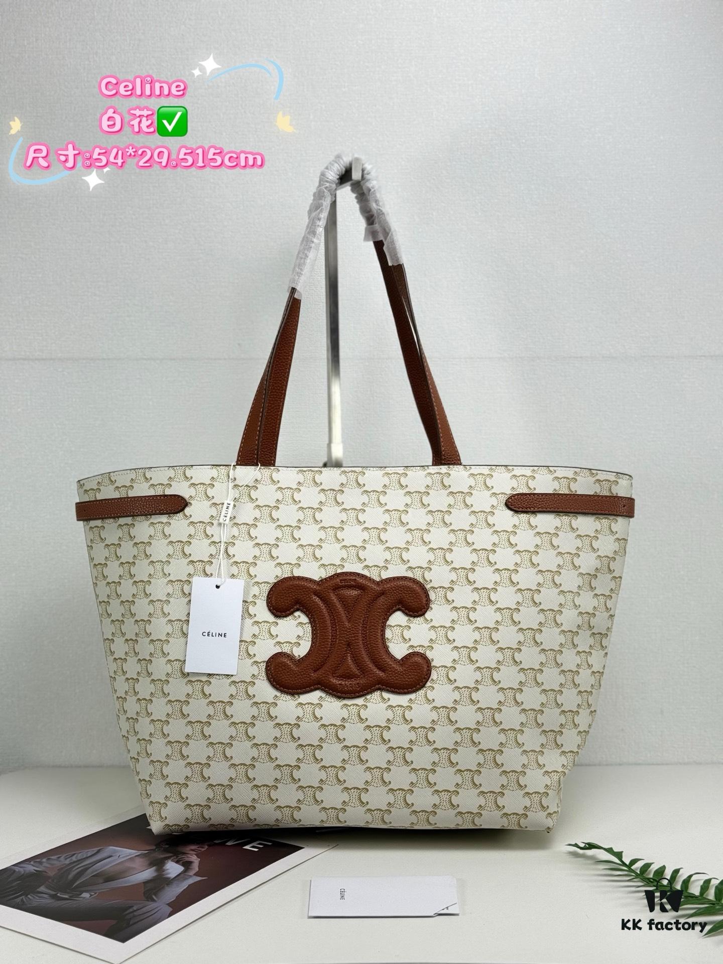 Celine Shopping Tote 🛍️, Imported Crinkled Leather, Fashionable and Versatile, Must-Have Item for Trendsetters