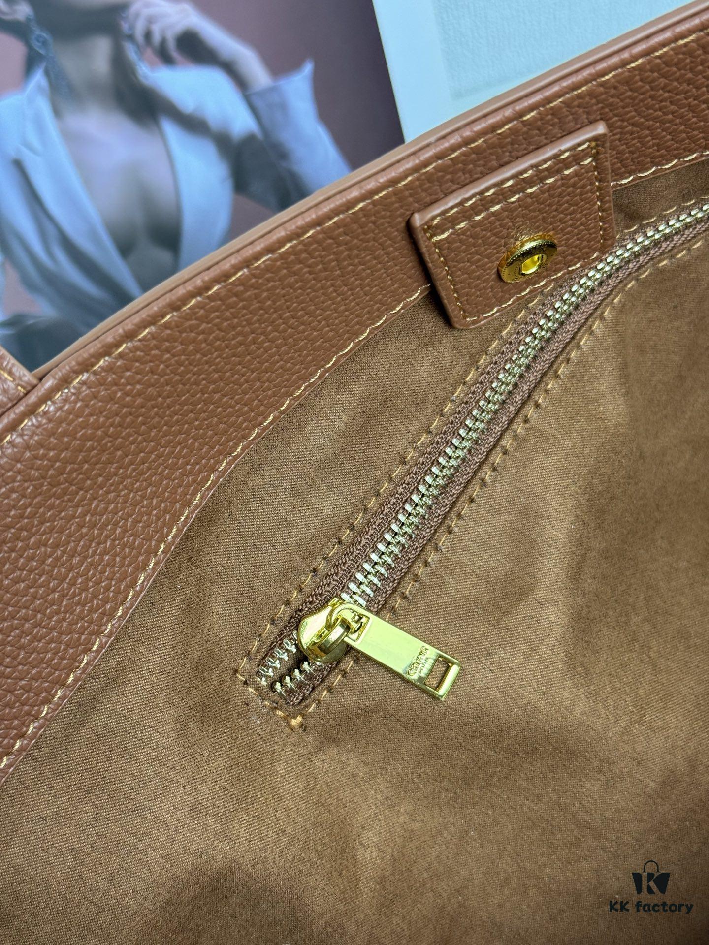 Celine Shopping Bag 🛍️, Imported Crinkled Leather Texture, Fashionable and Versatile, Must-Have Item for Trendsetters