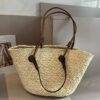 Celine Woven Raffia Handbag, Official Website Style, Summer Beach Essential