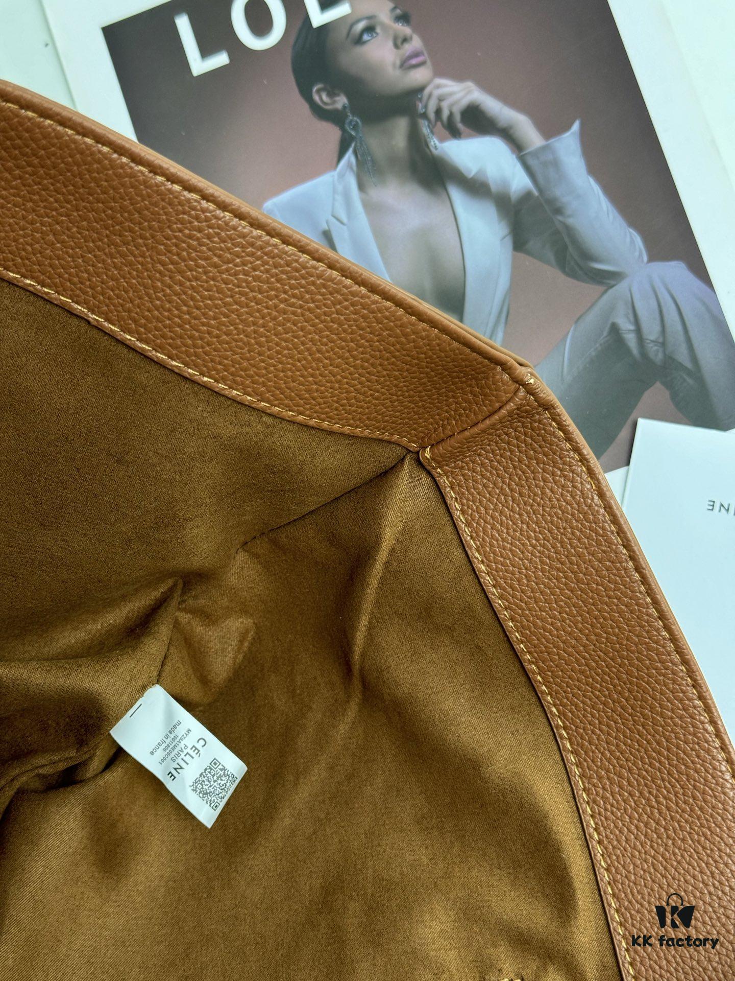 Celine Shopping Bag 🛍️, Imported Crinkled Leather Texture, Fashionable and Versatile, Must-Have Item for Trendsetters