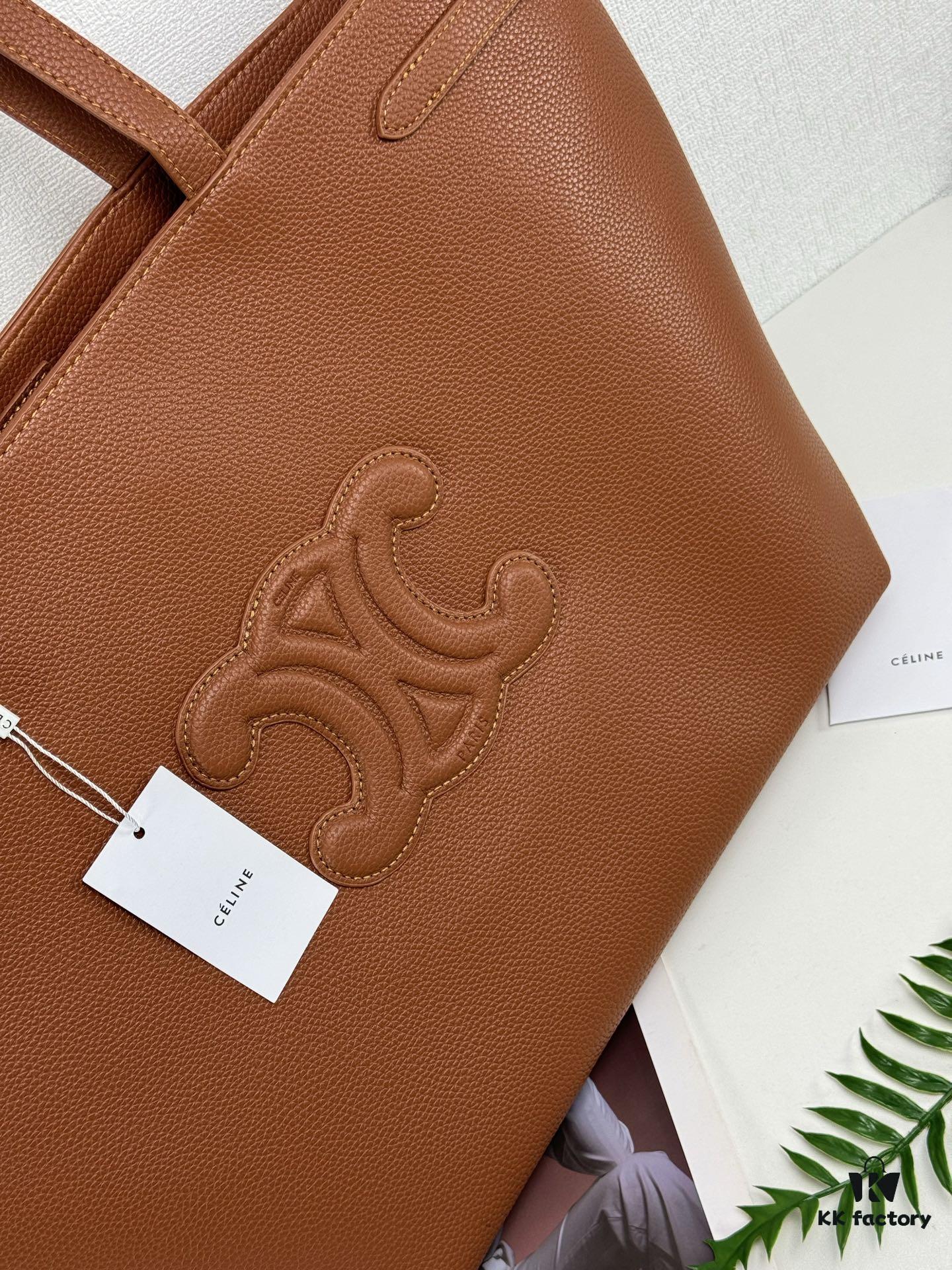 Celine Shopping Bag 🛍️, Imported Crinkled Leather Texture, Fashionable and Versatile, Must-Have Item for Trendsetters