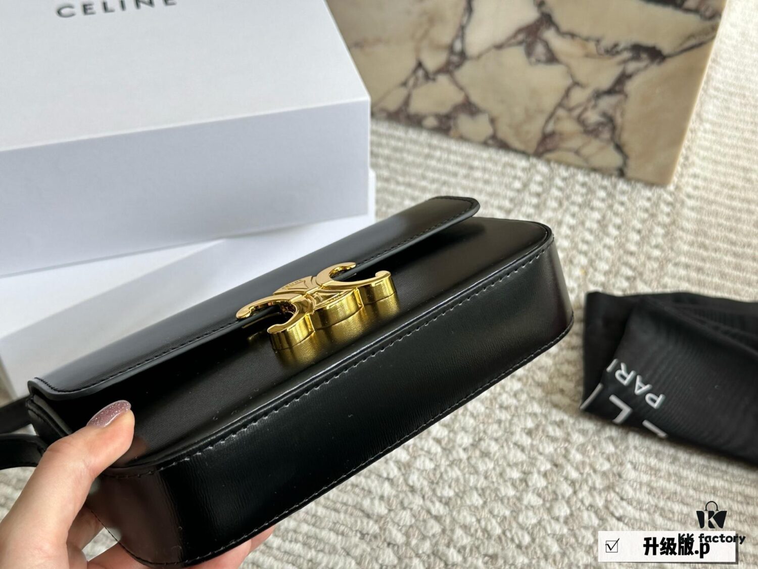 Celine Beautiful Armpit Bag, Arch of Triumph Design, Upgraded Version Re-shipped, Vintage Sexy All-match Small Bag, Cowhide Leather