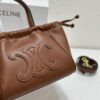 CELINE | Mini Smooth Calfskin Drawstring Tote in Vintage Caramel - Newest MINI CUIR CABAS