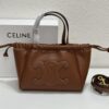 CELINE | Mini Smooth Calfskin Drawstring Tote in Vintage Caramel - Newest MINI CUIR CABAS