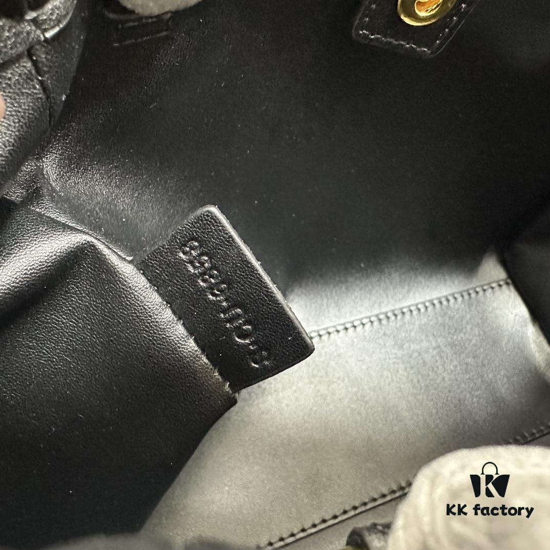 CELINE | Mini Smooth Calfskin Drawstring Tote Bag 💛 Latest MINI CUIR CABAS