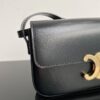 CELINE 2024 Spring/Summer New Arrival TRIOMPHE Signature Grain Calfskin Shoulder Bag, Triumph Armpit Bag with Calfskin Trim and Lambskin Lining, Flat Interior Pocket, Adjustable Leather Strap 20cm