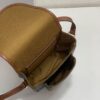 CELINE TRIOMPHE FOLCO High-Quality Saddle Bag, Arch-inspired Design, Brown Trim, Cowhide Leather, Dimensions: 18 x 16 x 10 cm