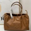 Celine New Arrival Tote Bag, Calfskin Material, Arc de Triomphe Embossed Logo, Drawstring Closure at Opening, Adjustable Size