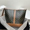Celine Large Triomphe Canvas Nano Bucket Bag - Stylish Vintage Series with Signature Print