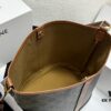 Celine Large Triomphe Canvas Nano Bucket Bag - Stylish Vintage Series with Signature Print