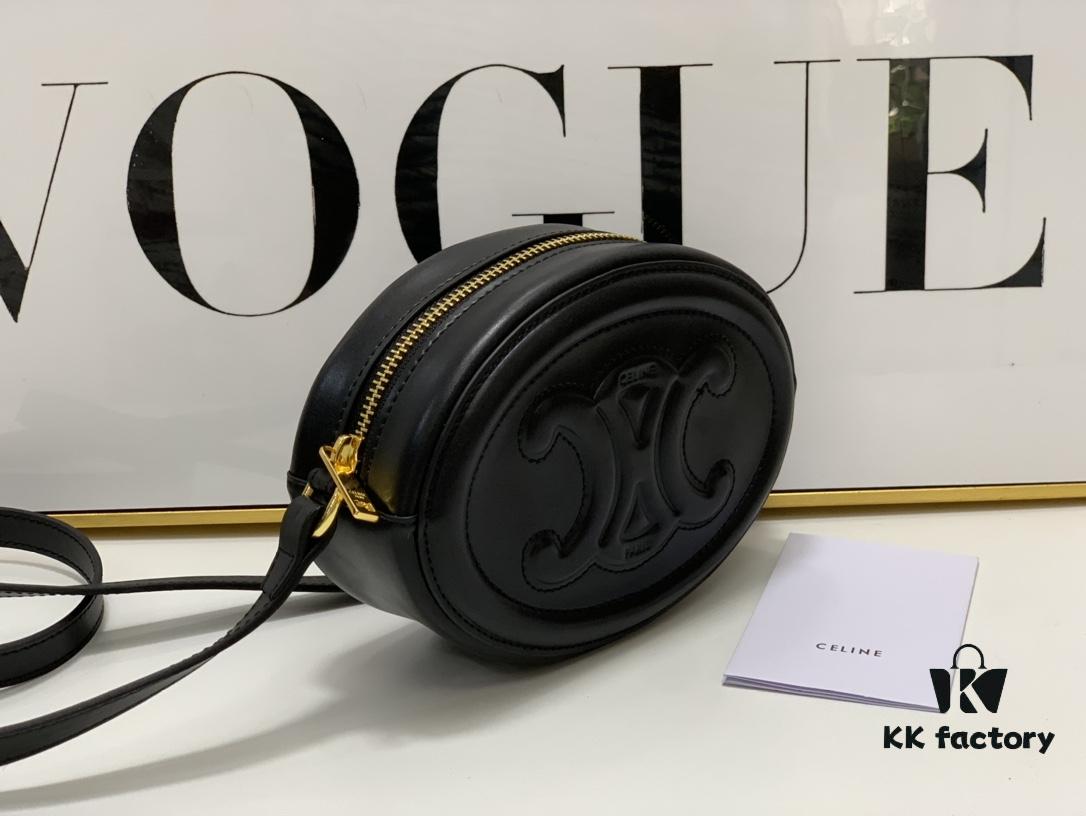 Celine Pig Nose Crossbody Bag, Sweet and Cute Style, Oval Mini Bag, Compact Size Fits Phone, Exquisite Little Accessory