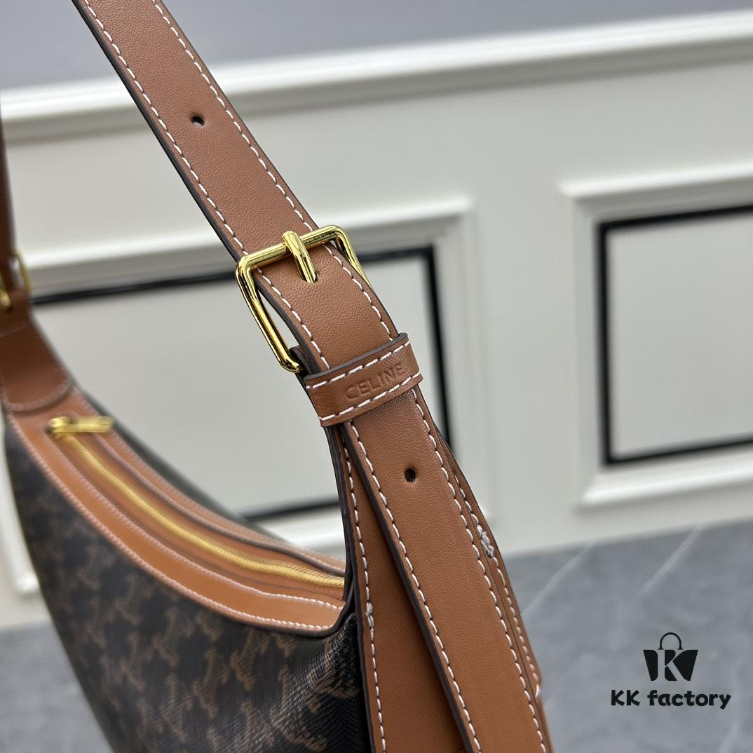 New Launch: CELINE HELOISE Calfskin Leather Handbag, Small Calfskin HÉLOÏSE Underarm Bag – Must-Have for Autumn/Winter