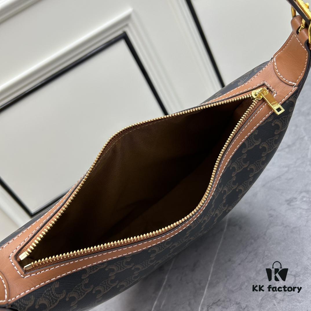 New Launch: CELINE HELOISE Calfskin Leather Handbag, Small Calfskin HÉLOÏSE Underarm Bag – Must-Have for Autumn/Winter