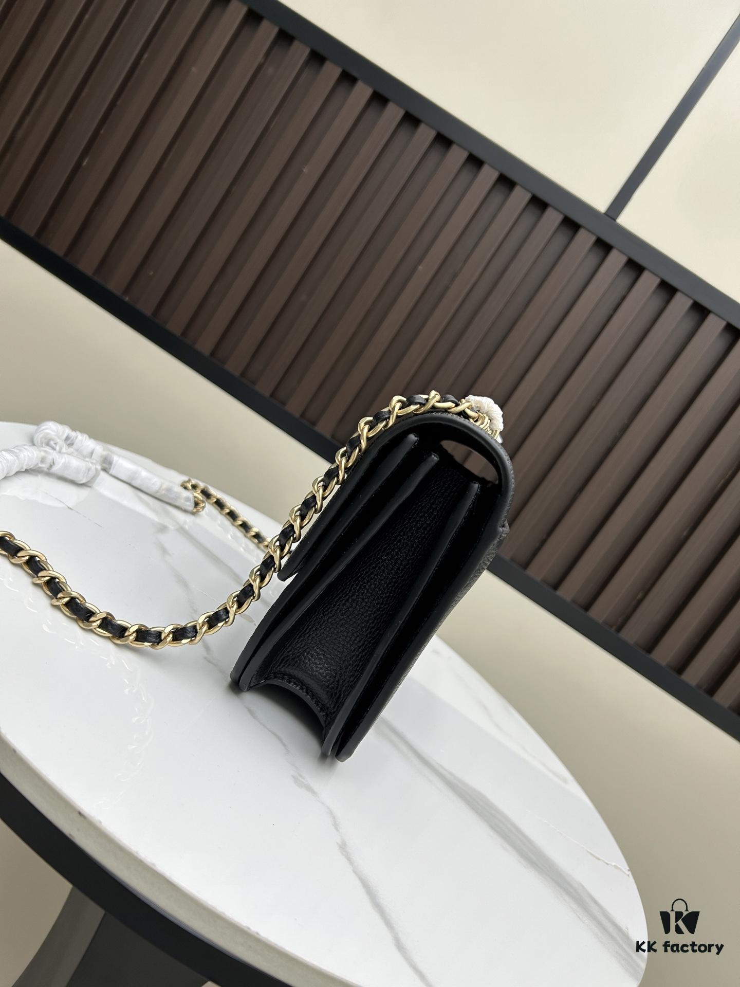 New Tory Burch Britten Medium Crossbody Chain Shoulder Bag for Women, Black and Beige, In Stock, Size 22×8×16CM