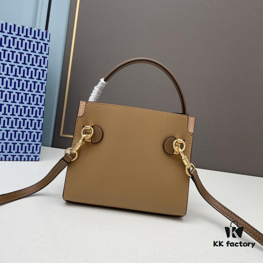 Small Black TORY BURCH LEE RADZIWILL PETITE DOUBLE BAG Mini Bag