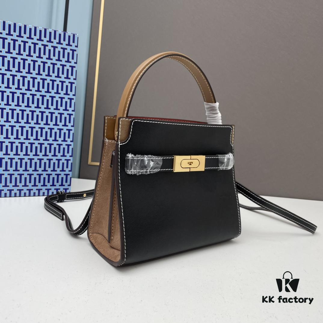 Mini Black TORY BURCH LEE RADZIWILL PETITE DOUBLE BAG