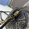 TORY BURCH T Monogram Mini Jacquard Barrel Bag in Hazelnut Brown
