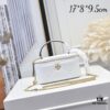 Tory Burch New Kira Cosmetic Box Bag, Soft and Durable Calfskin with Diamond Quilting, Detachable Strap, Double T Logo Hardware