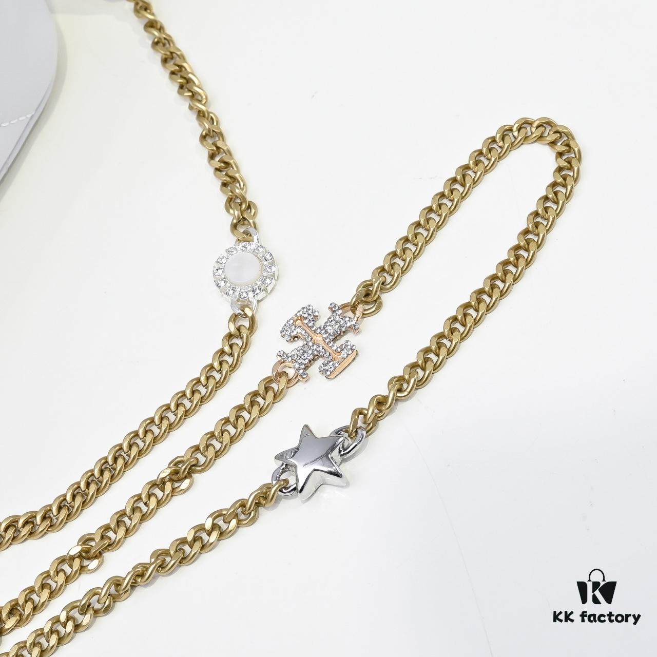 Tory Burch New Kira Cosmetic Box Bag, Soft and Durable Calfskin with Diamond Quilting, Detachable Strap, Double T Logo Hardware