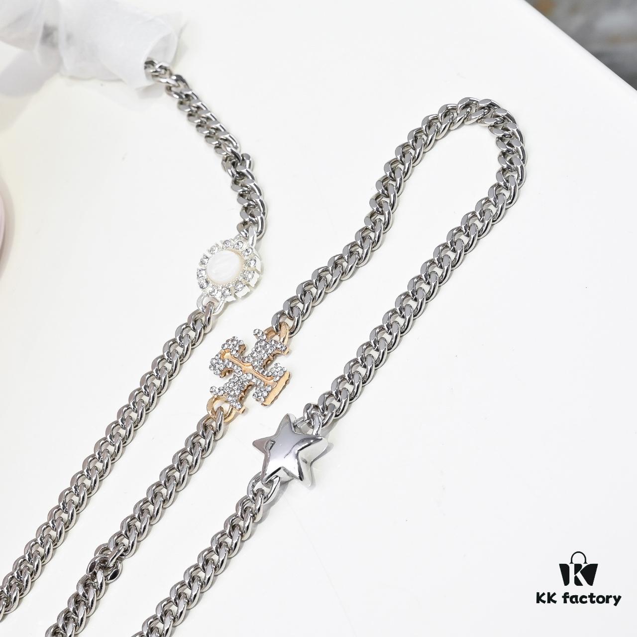 Tory Burch New Kira Cosmetic Box Bag, Soft and Durable Calfskin with Quilted Diamond Stitching, Detachable Strap for Crossbody, Shoulder or Handheld Wear