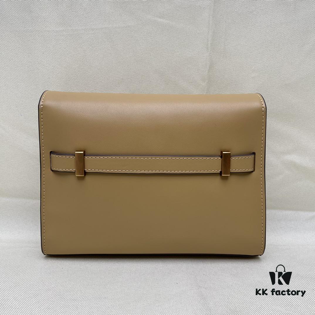 TORY BURCH Lee Radziwill Crossbody Shoulder Bag, Full-Grain Leather, Item No. 158720, Size 24×8.5×17.3