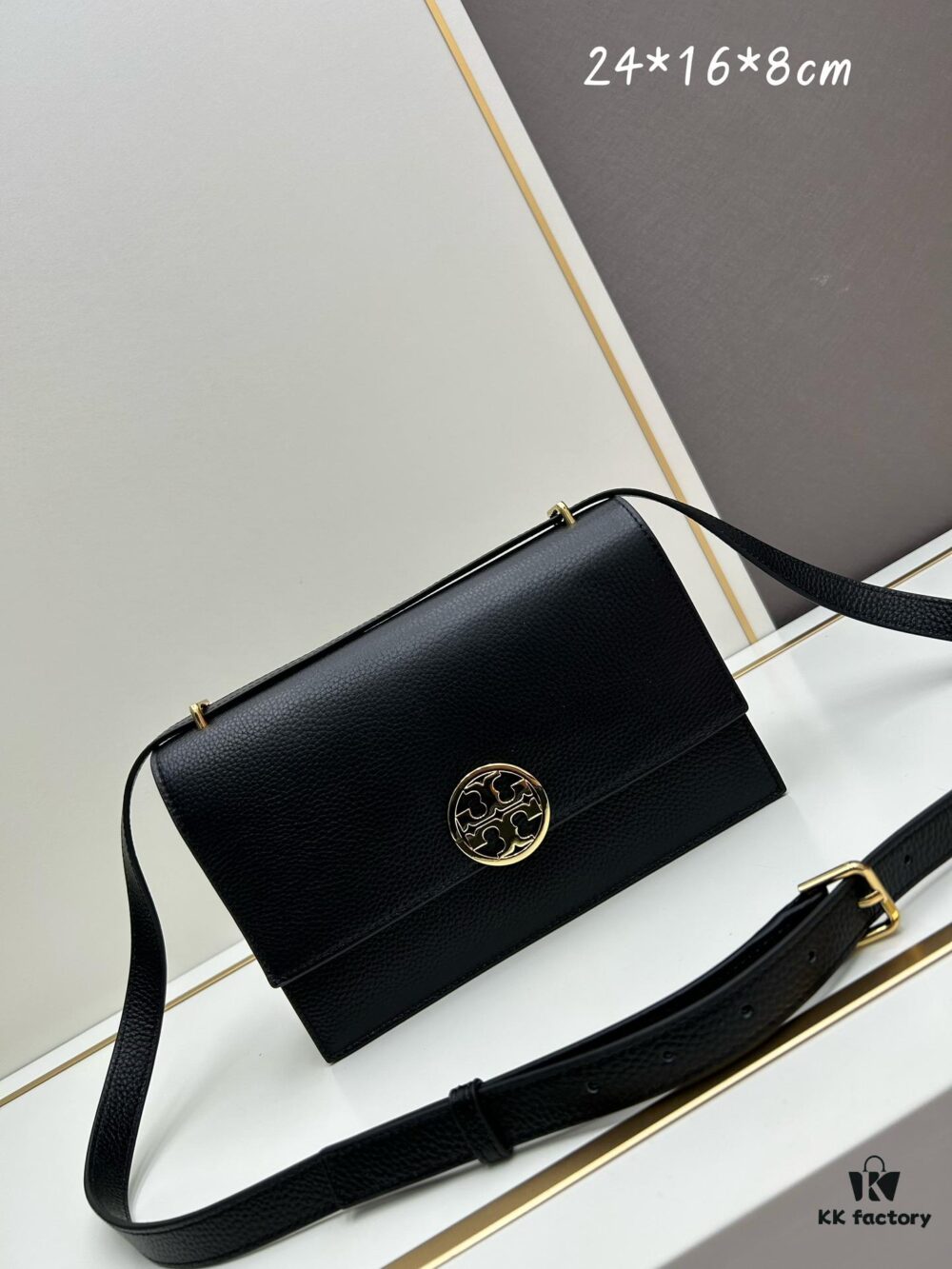 Original Quality [New Item, Attention to Detail, Guaranteed Genuine Leather] TORY BURCH Miller Accordion Bag