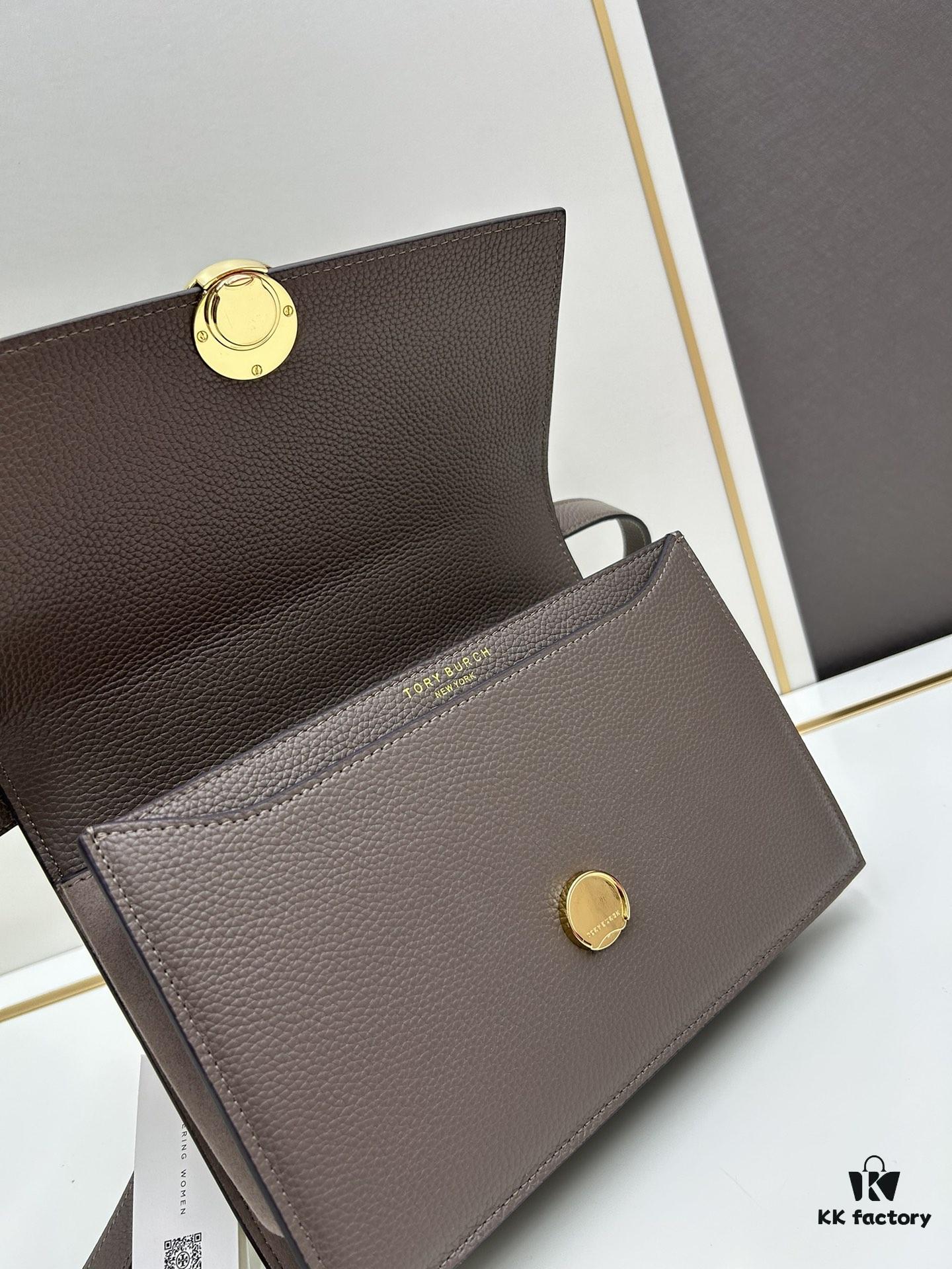 Original Quality [New Item, Attention to Detail, Guaranteed Genuine Leather] TORY BURCH Miller Style Accordion Bag